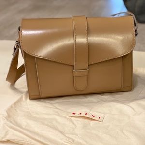 MARNI women's shoulder bag in Nude/Beige